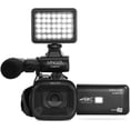 thumbnail image 3 of Minolta MN4KPRO 4K60FPS UHD 64 MP Autofocus Pro Camcorder Kit w/WiFi Bundle With 64GB Memory Card + Cleaning kit + Memory Card Wallet + USB Card Reader, SD/microSD, 3 of 8