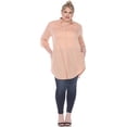 thumbnail image 1 of White Mark Women's Classic Button-Down Tunic Top, 1 of 6