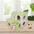 thumbnail image 2 of Small Animal Hideout PVC Hamster House Breathable Stable Cage Toy, 2 of 4