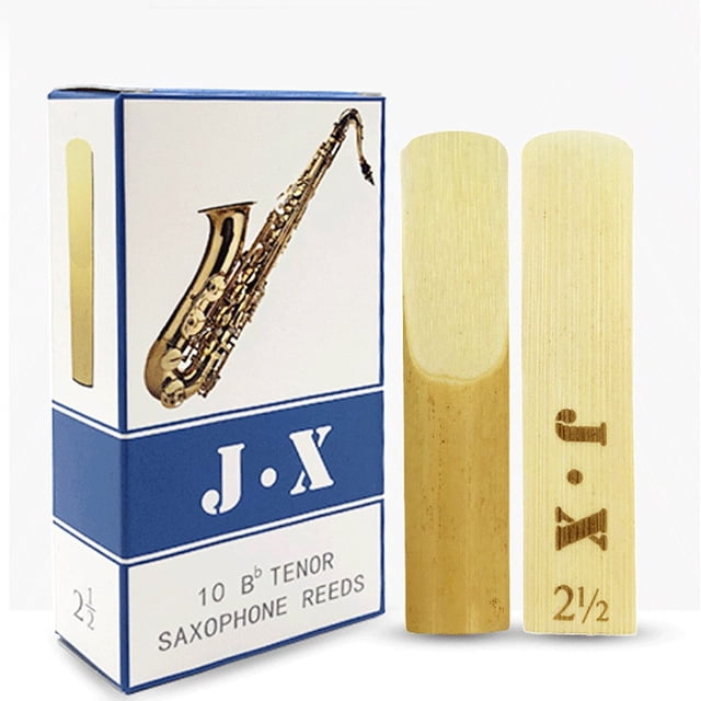 10 Pcs Saxophone Reeds Strength 2.5 For Alto Soprano Tenor Sax Clarinet Reed