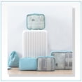 thumbnail image 4 of 6Pcs Foldable Travel Packing Cubes, Waterproof Storage Organizer Bags Set with Buckle and Mesh Design, 4 of 5