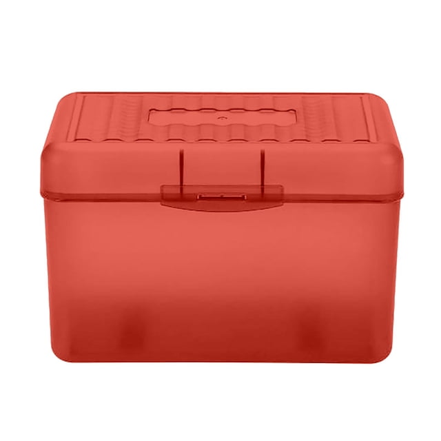 ZTTD Porte-Carte d'Index 3x5, Étui Organisateur de Cartes pour Notes Flash, Dossier de Cartes d'Index avec Couvercle Rabattable, Recette de Cartes de Note, Support, Contient 250 Cartes, Rouge