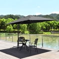 thumbnail image 2 of Costway Parasol Déporté de Patio 10 X 10 Pi en Aluminium, Rotation 360°, Inclinaison, Gris, 2 of 10