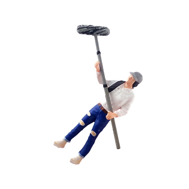 1:64 Hand Painted Model People Figure Diorama Scenery Assistant building accessory decor White