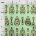 thumbnail image 1 of oneOone Polyester Lycra Fabric Leaves & Floral Ethnic Printed Craft Fabric BTY 56 Inches Wide, 1 of 4
