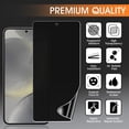 thumbnail image 2 of ZYQEEE [3 Pack] Privacy Screen Protector for Samsung Galaxy S25, Anti-Spy Flexible TPU Hydrogel Film for Samsung S25, [Support Fingerprint Unlock] [Curved Coverage], 2 of 9