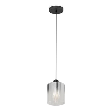 Artika Haze Contemporary Pendant Light Fixture, Matte Black