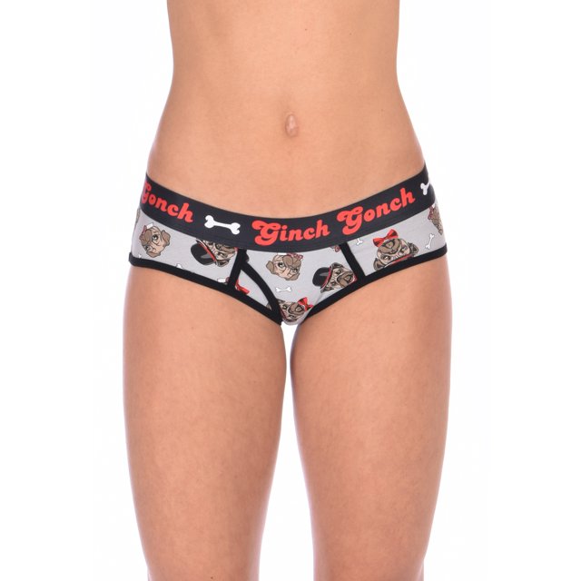 Ginch Gonch Womens Boyfriend Brief In Grey