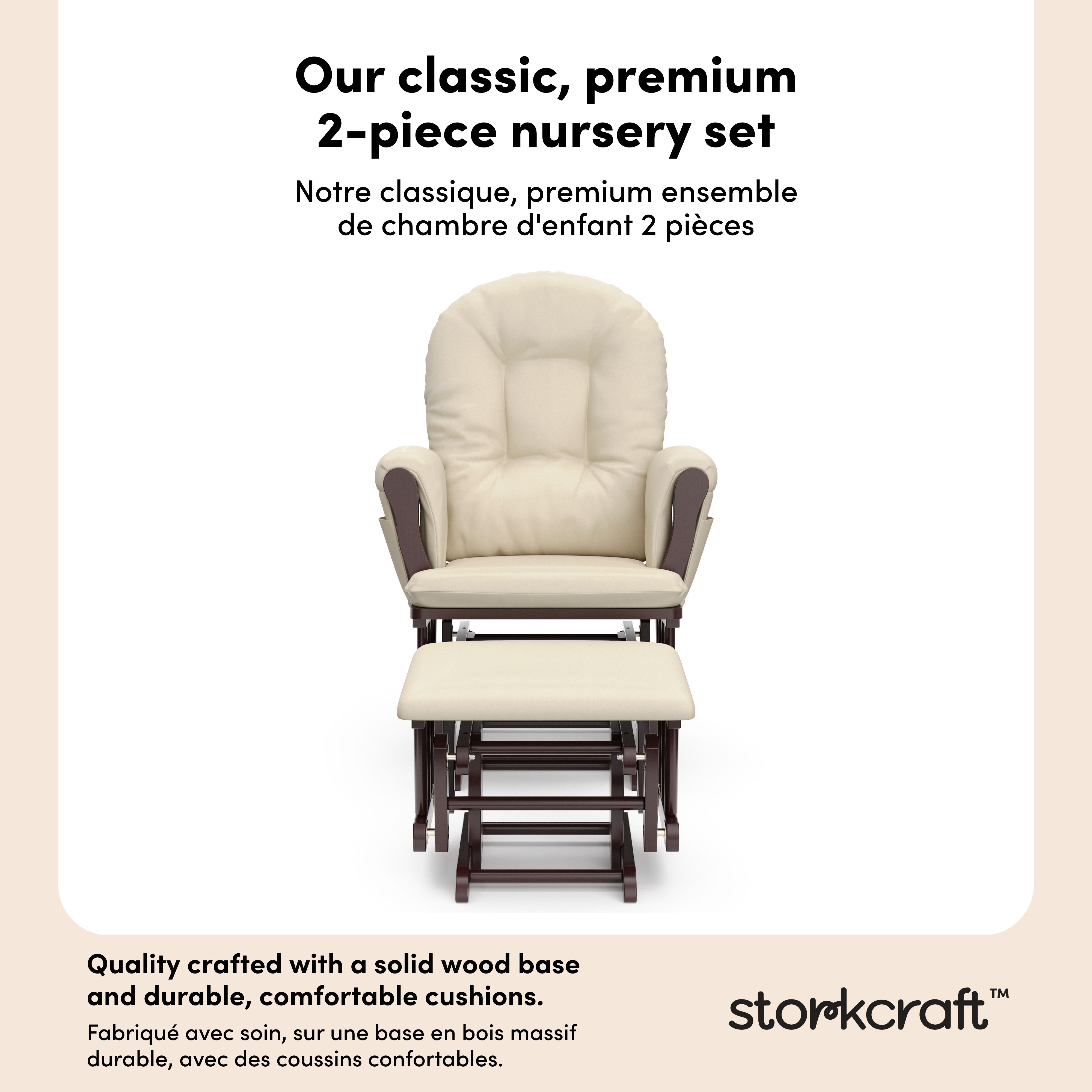 Chaise et repose-pieds Storkcraft Hoop