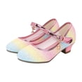 thumbnail image 4 of Wdgfv Ballerines Filles Scintillantes Fête Mary Jane Princesse Chaussures de Robe Multicolore 5-5,5 Ans, 4 of 4