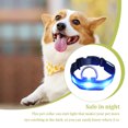 thumbnail image 1 of Collier Lumineux Réglable pour Animaux de Compagnie Randonnée Nuit Marche Animal Allumé Festival Anniversaire Cadeau Animaux Choker Portable Lavable Colliers Animaux Fournitures Cadeau Bleu S, 1 of 8