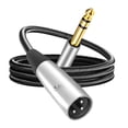 thumbnail image 1 of 6.35mm To XLR Audio Cord Professional Audio Adapter Cable for Speaker System Mic, 1 of 9