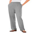 thumbnail image 1 of CHOK Plus Size 7-Day Knit Straight Leg Pant Stretch Elastic Waist Petite & Tall - 3X  Navy, 1 of 6
