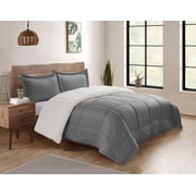 Reversible Mink & Berber Plush Sherpa Comforter Set