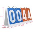 thumbnail image 2 of TOPTIE 4-Digital Portable Score Keeper PVC Flip Scoreboard for College Softball Game (Grey VS Red Card), 2 of 6