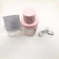 thumbnail image 4 of Oleegame 2PC Household Meat Grinder Baby Baby Food Processor Garlic Grinder Mini Electric Garlic Pounder Pink, 4 of 9