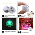 thumbnail image 4 of Battery Powered RGB Submersible LED Light IP68 Waterproof Underwater Led Light Night Lamp For Fish Tank Pond Wedding Party Light ,Easy to Install, 4 of 7