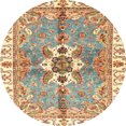 thumbnail image 1 of Ahgly Company Indoor Round Abstract Red Abstract Area Rugs, 7' Round, 1 of 6