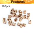 thumbnail image 4 of Wekity M2.5x4mm Female Thread Knurled Nuts,200pcs Hx3.8mm OD Brass Threaded Insert Embedment Nuts Hydraulic Welded Joint Injection Molding Assortment Kit for 3D Printing Injection Molding-0621, 4 of 5