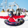 thumbnail image 3 of tredstone Christmas Inflatable Ski Rings Inflatable Snow Tube for Sledding Winter Outdoor Fun Toys for Children Boys Girls, 3 of 7