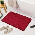 thumbnail image 4 of Dvkptbk Rugs Ultra Absorbent Non-Slip Memory Foam Machine Washable Soft Velvet Bath Mats Floor Mat Easier to Dry for Bathroom Floor Bath Mats Bath Rugs Bathroom Decor, 4 of 9