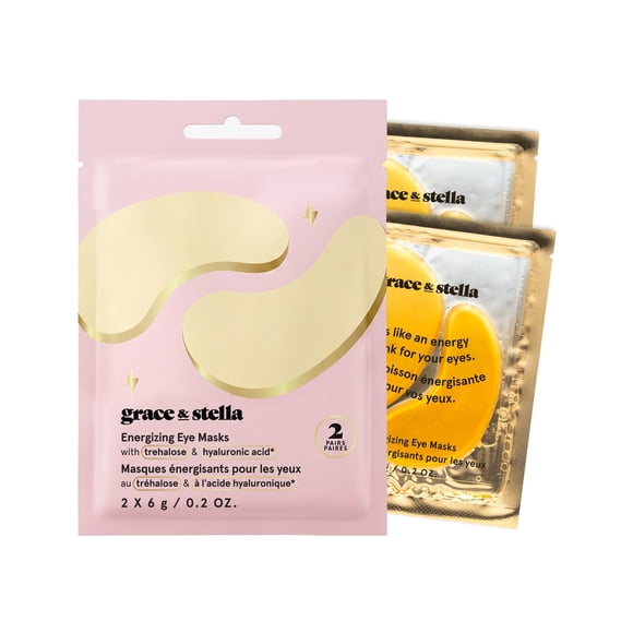 grace & stella Masques Énergisants pour les Yeux, 6 g / 0,2 oz, 2 paires