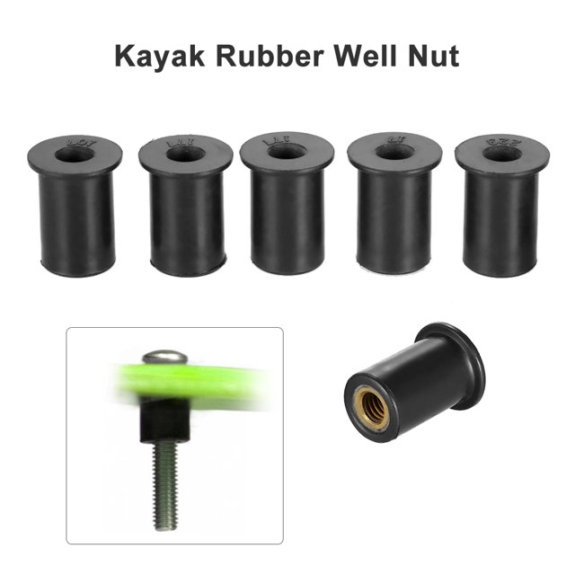 Case Pack M4 / M5 / M6 Kayak Rubber Well Nut Fastener Well Nut Kayak Accessories