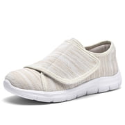 YOURDIARY Women's Diabetic Shoes Walking Shoes Adjustable Closure Breathable Lightweight Width Shoes