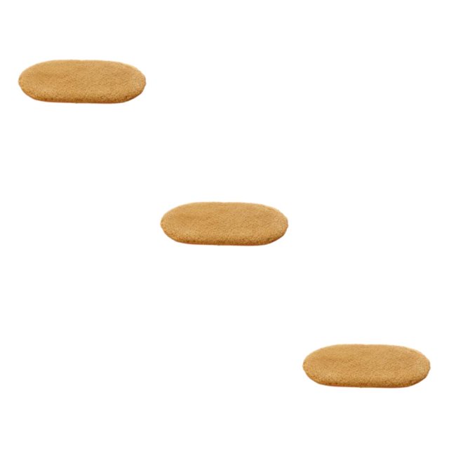 mmirethe Easy To Clean And Soft Bath Mat For Bathroom Floors Stylish Polyester Bathroom Carpet Bathroom Rugs khaki 3Set