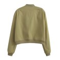 thumbnail image 3 of EQWLJWE Summer Saving Clearance ! Women'S Flying Bomber Jacket With Large Pockets Windproof And Warm Jacket, 3 of 3