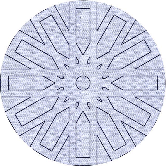 Ahgly Company Tapis Rond Lavable en Machine Intérieur Transitionnel Bleu Lavande, 7 Pieds Rond