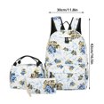 thumbnail image 2 of YIMWNYI 3-Piece Leisure Backpack Set with Large Capacity, Floral Design, Lightweight and Water-Resistant, Comfortable Adjustable Shoulder Straps, Multipurpose Backpack for Travel and Daily Use, 2 of 4