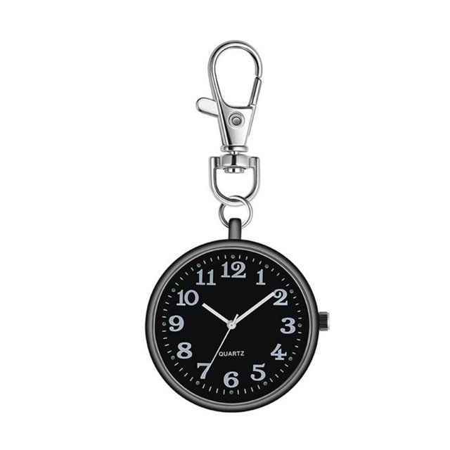 Fashion Unisex Dial Quartz Analog Nurse Medical Keychain Pocket Watch