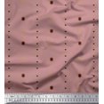 thumbnail image 1 of Soimoi Pink Poly Georgette Fabric Butidar Jamdani Print Fabric by the Yard 52 Inch Wide, 1 of 1