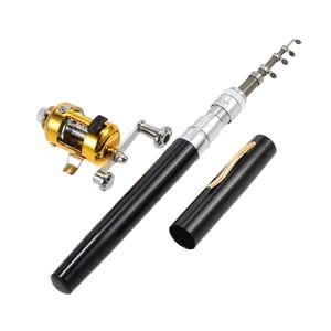 Fishing Rod Reel Combo Kit Set Telescopic Portable Pocket Pen Fishing Rod Pole + Reel Aluminum Alloy Fishing Accessories