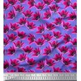 thumbnail image 1 of Soimoi Silk Fabric Artistic Floral Decor Fabric Printed Yard 42 Inch Wide, 1 of 3