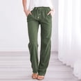 thumbnail image 2 of 2025 Waist and Elastic Solid Comfortable Maternity Pants for Women Casual Pants Drawstring Long Women Womens Plus Size Casual Pants with Pockets Straight Casual, 2 of 6