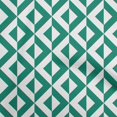 thumbnail image 1 of oneOone Georgette Viscose Teal Green Fabric Geometric Craft Projects Decor Fabric Printed By The Yard 42 Inch Wide, 1 of 4