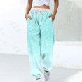 thumbnail image 1 of Pantalon pour Femmes, Pantalon à Cordon Imprimé à Blocs de Couleur pour Femmes, 1 of 5