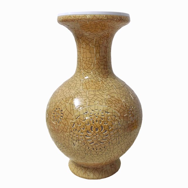 GROWTH TANK DIY 3D Puzzle Flower Vase Decorative Floral Container for Cabinet Desk Decor Brown