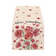thumbnail image 2 of Boovnll Valentines Day Table Runner, 13x47" Valentine's Day Printing Table Runner, Valentines Table Runner for Holiday Kitchen Dining Table, Party Decor, Valentines Day Decorations, 2 of 7