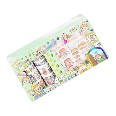 Ruban Washi, Ruban Décoratif d'Impression Clair Sans Découpe, Sans Marque, pour Enveloppe Carte de Vœux, pour Carnet à Main Décoratif pour Fille, pour Jeunes 83194, Plans de Festival,83195