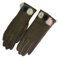 thumbnail image 1 of Driving Gloves Fashion Grid Design Winter Gloves Touch Screen Gloves for Ladies, 1 of 10