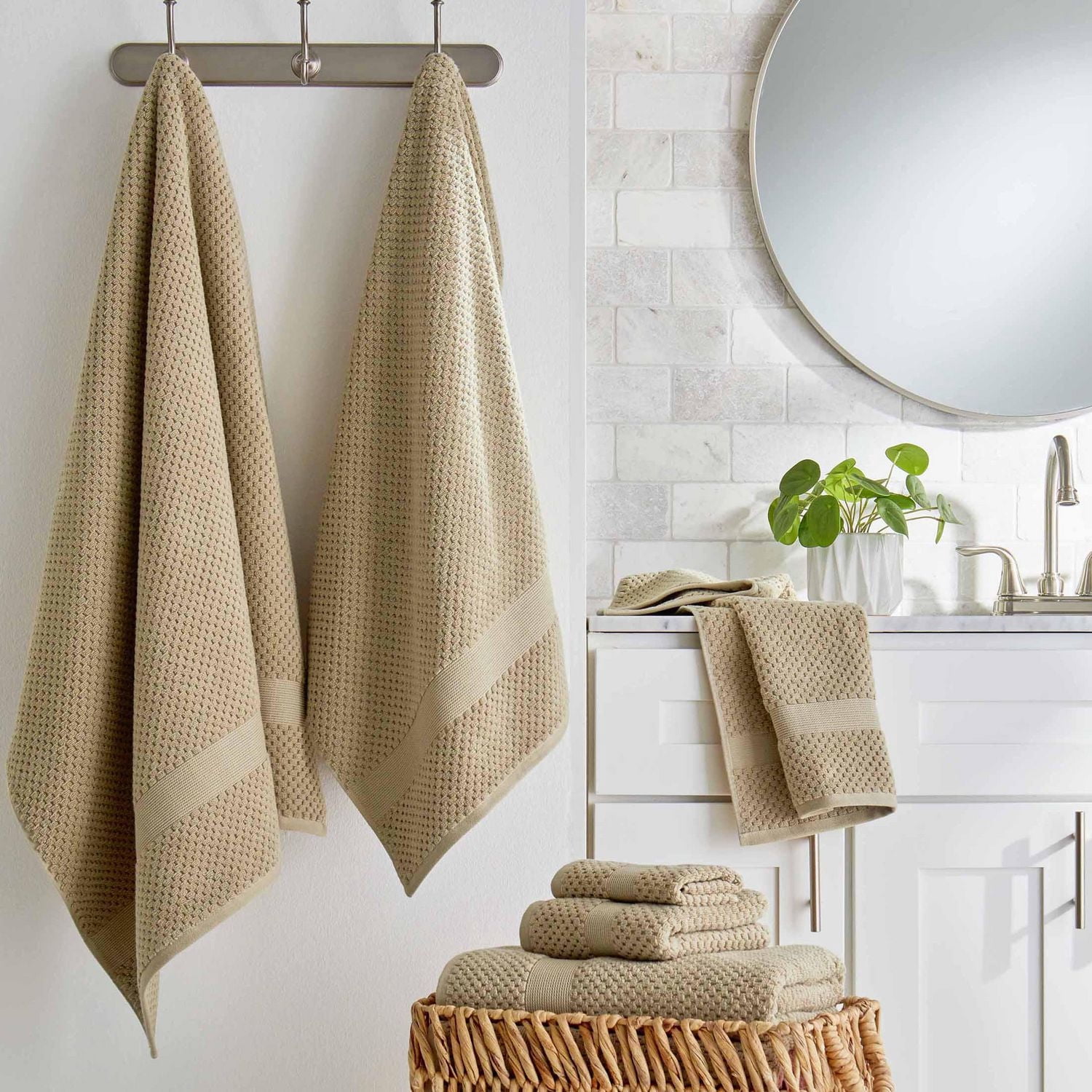 Better Homes & Gardens Signature doux Popcorn Texture Collection très taille de bain