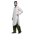 thumbnail image 3 of Atasi Mens Rayon Pathani Kurta Solid Salwar Set Printed Punjabi Kurta For Men, 3 of 5