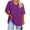 Purple, variant on breaise 2025 Oversized T Shirts Women Plus Size Tees Casual Half Sleeve V Neck Shirt Summer Loose Comfy Basic Tunic Tops XL-5XL Free Shipping