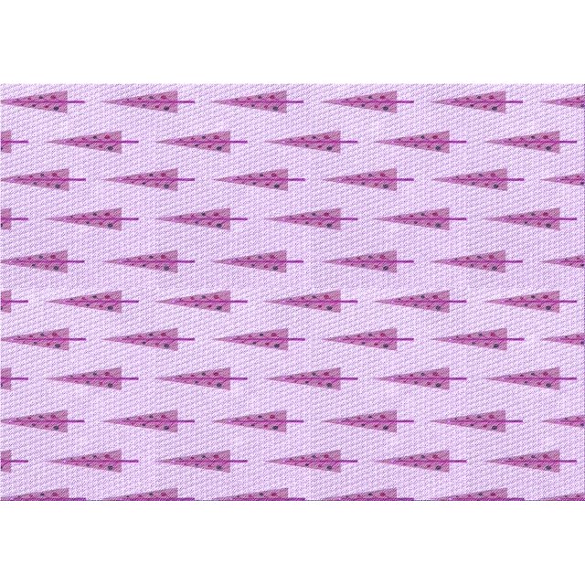 Ahgly Company Machine Washable Indoor Rectangle Transitional Orchid Purple Area Rugs, 7' x 9'