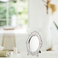 thumbnail image 3 of CRAFTHROU 1Set Simple Design Tabletop Mirror Decorative For Living Room And Bedroom Silver 24.70X18.00X0.39in, 3 of 4