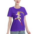 thumbnail image 2 of Women's Basic Short Sleeve T-Shirt Sailor Moon Moon Hare, 2 of 6