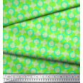 thumbnail image 2 of Soimoi Poly Georgette Fabric Dot,Circle & Honeycomb Design Geometric Print Fabric by the Yard 42 Inch Wide, 2 of 3